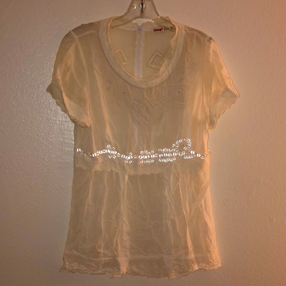 Johnny was unique blouse size Medium